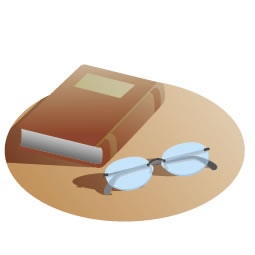 本とメガネ(勉強)